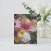 Briefkaart Pink Lily Beauty (Staand voorkant)
