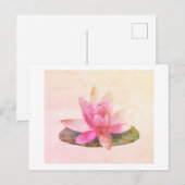 BRIEFKAART : PINK LOTUS (Voorkant / Achterkant)