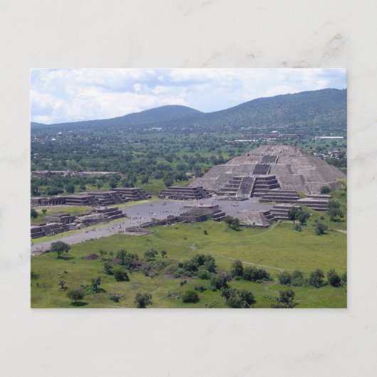 Briefkaart piramide van de maan, Teotihuacán, Mexi (Voorkant)