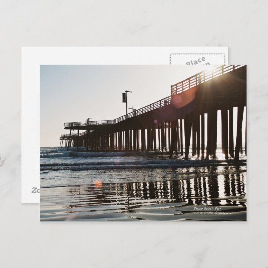 Briefkaart Pismo Beach Pier (Voorkant / Achterkant)