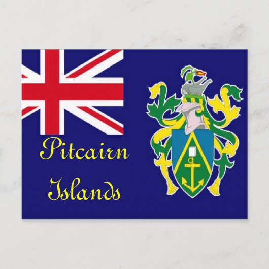 Briefkaart Pitcairneilanden (Voorkant)