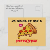 Briefkaart Pizza (Voorkant / Achterkant)