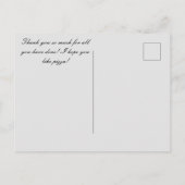 Briefkaart Pizza (Achterkant)