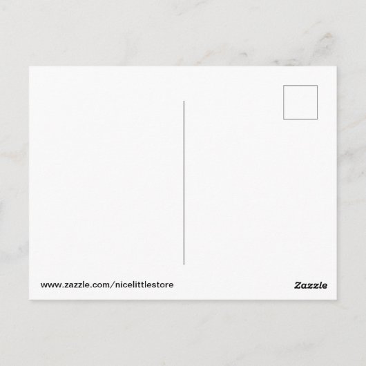 Briefkaart Pizza (Achterkant)