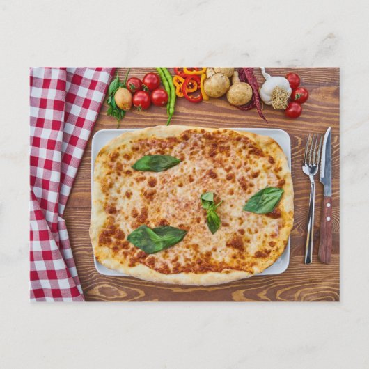 Briefkaart Pizza (Voorkant)