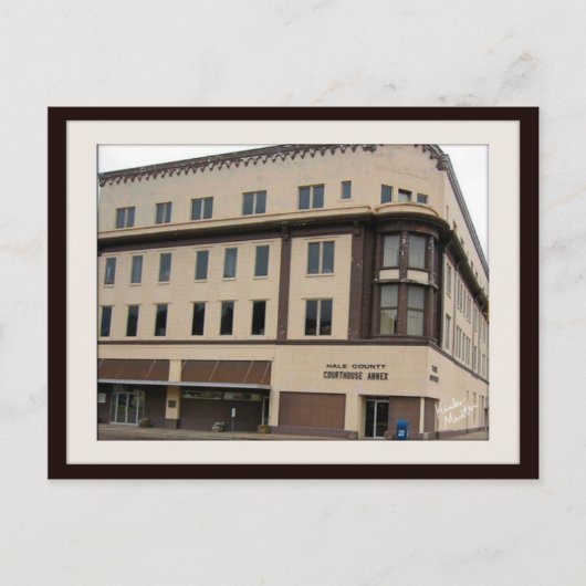 Briefkaart-Plainview TX Courthouse Annex gebouw Briefkaart (Voorkant)