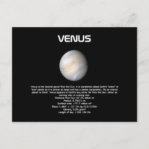 Briefkaart Planet Venus