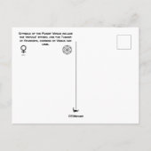 Briefkaart Planet Venus (Achterkant)