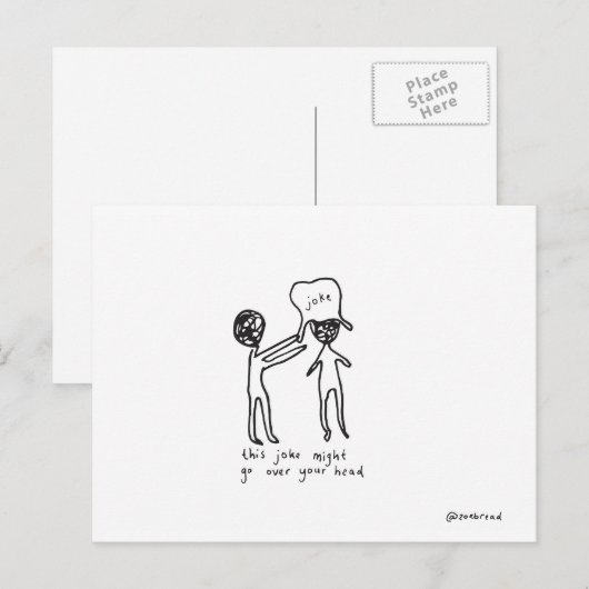 briefkaart plastic zak (Voorkant / Achterkant)