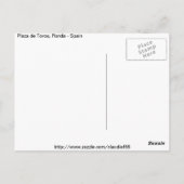 Briefkaart Plaza de Toros (Achterkant)