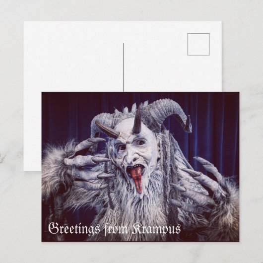 BRIEFKAART PNW Krampus (Voorkant / Achterkant)