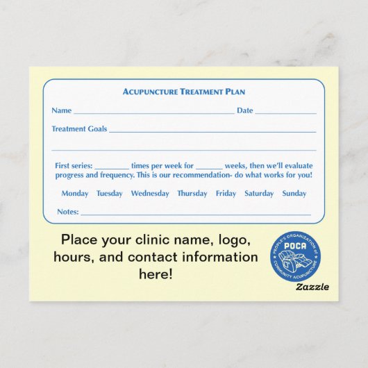 BRIEFKAART POCA-behandelingsplan (Achterkant)