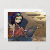 briefkaart "Poe's Flight" (Voorkant / Achterkant)