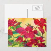 Briefkaart Poinsettias (Voorkant / Achterkant)