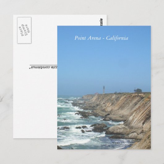 Briefkaart - Point Arena, Californië (Voorkant / Achterkant)