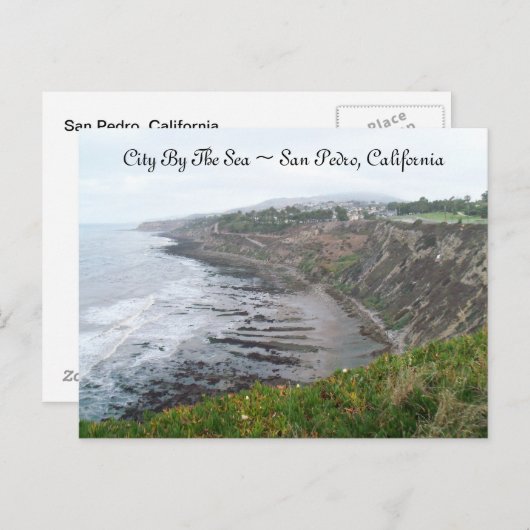 Briefkaart Point Fermin park North San Pedro CA (Voorkant / Achterkant)