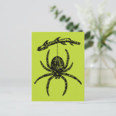 Briefkaart Poison Green Spider (Staand voorkant)