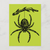 Briefkaart Poison Green Spider (Voorkant)