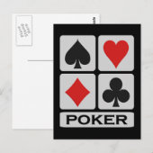 Briefkaart Poker (Voorkant / Achterkant)