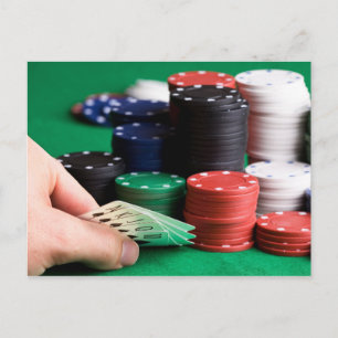 Briefkaart Poker