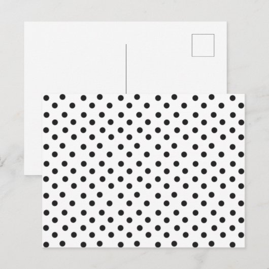 Briefkaart Polka Dots (Voorkant / Achterkant)