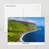 Briefkaart Pololu Valley (Voorkant / Achterkant)