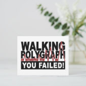 Briefkaart polygraaf (Staand voorkant)