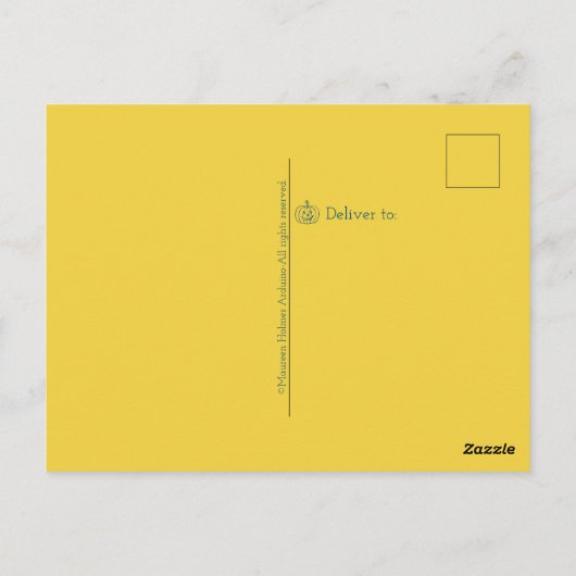 Briefkaart pompoenleverkleppen (Achterkant)