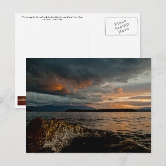 BRIEFKAART ~ "Pondering the Eternal" (Voorkant / Achterkant)