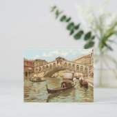  Briefkaart Ponte de ponte di Rialto, Venezia (Staand voorkant)