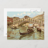  Briefkaart Ponte de ponte di Rialto, Venezia (Voorkant / Achterkant)