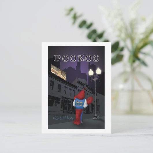 Briefkaart Pookoo (Staand voorkant)