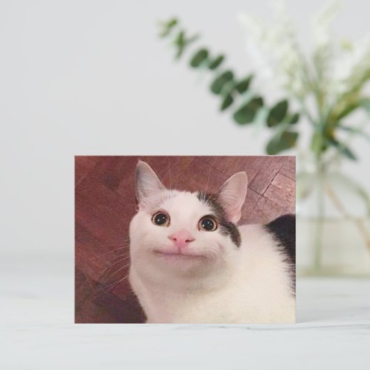 Briefkaart poolietekat-thema (Staand voorkant)