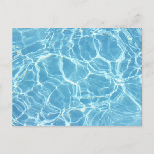 Briefkaart poolwater (Voorkant)