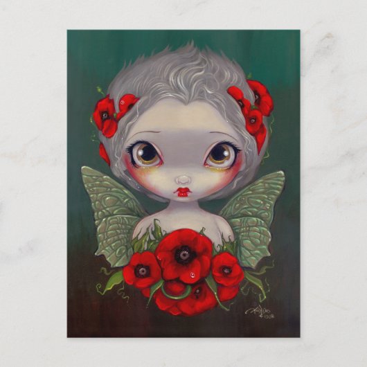 briefkaart "Poppy Fairy" (Voorkant)