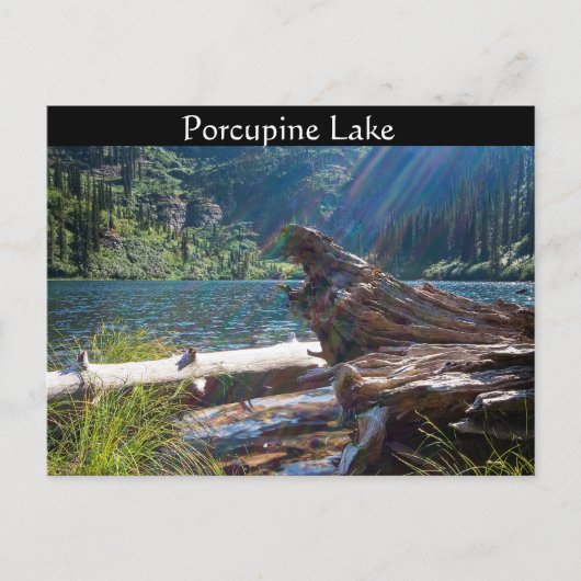 BRIEFKAART ~ "Porcupine Lake" bij Clark Fork, Idah (Voorkant)