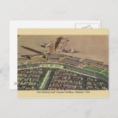 Briefkaart Port Columbus Airport (Voorkant / Achterkant)