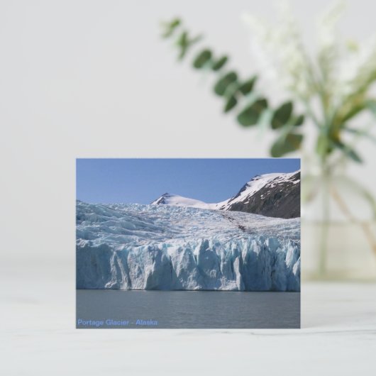 Briefkaart Portage Glacier (Staand voorkant)