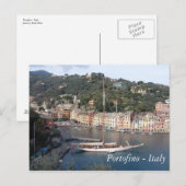 briefkaart - Portofino - Italië (Voorkant / Achterkant)