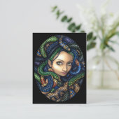 briefkaart "Portret van Medusa" (Staand voorkant)