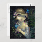 briefkaart "Portret van Ophelia" (Voorkant / Achterkant)