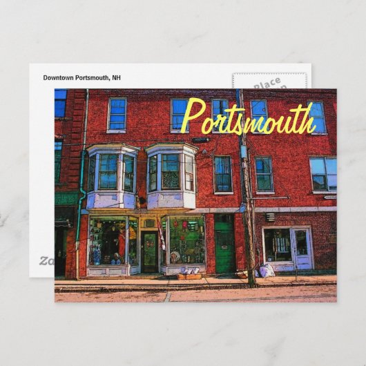 Briefkaart Portsmouth (NH) (Voorkant / Achterkant)