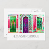 Briefkaart: Portugese deuren Briefkaart (Voorkant / Achterkant)