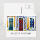 Briefkaart: Portugese deuren Briefkaart (Voorkant / Achterkant)