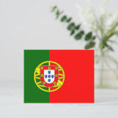 Briefkaart Portugese vlag (Staand voorkant)