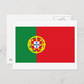 Briefkaart Portugese vlag (Voorkant / Achterkant)