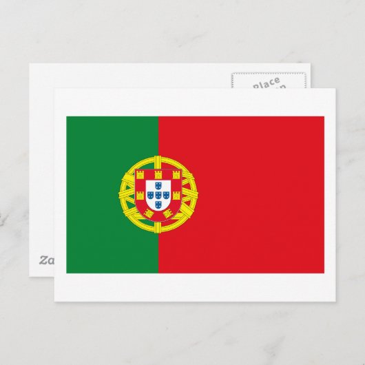 Briefkaart Portugese vlag (Voorkant / Achterkant)