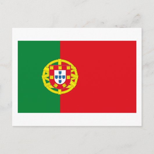 Briefkaart Portugese vlag (Voorkant)