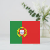 Briefkaart Portugese vlag (Staand voorkant)