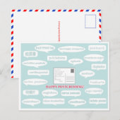Briefkaart "Postcrossende Speechbubbles" (Voorkant / Achterkant)